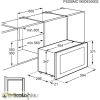   Electrolux KMFE172TEX Beépíthető mikrohullámú sütő | 17l | Inox