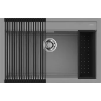   ELLECI - Mosogatótálca Best 130 Workstation Szett G48 Cemento - Kifutó termék!