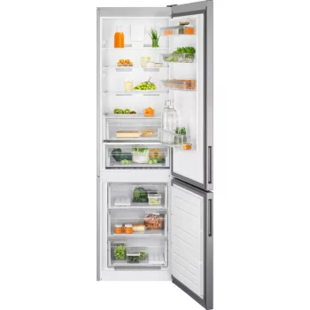   Electrolux LNT5ME36U1 Szabadonálló kombinált alulfagyasztós hűtőszekrény | NoFrost | TwinTech | 266 l/101 l | 201 cm magas | 59.5 cm széles | Szürke
