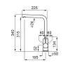 ELLECI - Csaptelep Shell Plus (C02) G62 bianco antico