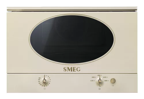 SMEG BEÉPÍTHETŐ MIKROHULLÁMÚ SÜTŐ, Colonial design, 22 liter, analóg, bézs