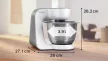 BOSCH MUM58200 Konyhai robotgép | MUM5 | 1000 W | Fehér/ezüst