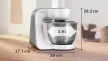 BOSCH MUM58210 Konyhai robotgép | MUM5 | 1000 W | Fehér/ezüst