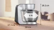 BOSCH MUM58251 Konyhai robotgép | MUM5 | 1000 W | Fehér/ezüst