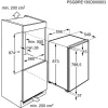   AEG OSF5O88EF Beépíthető hűtőszekrény | 118l | 88 cm magas | 56 cm széles