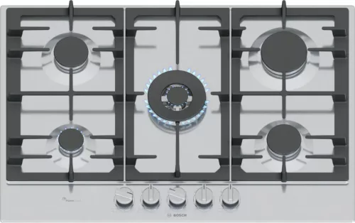 BOSCH PCQ7A5I90 Serie|6 Beépíthető gázfőzőlap | 75 cm | Nemesacél