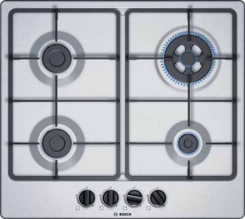 BOSCH PGH6B5B60 Serie|4 Beépíthető gázfőzőlap | Nemesacél
