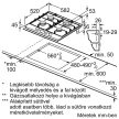 BOSCH PGH6B5B60 Serie|4 Beépíthető gázfőzőlap | Nemesacél