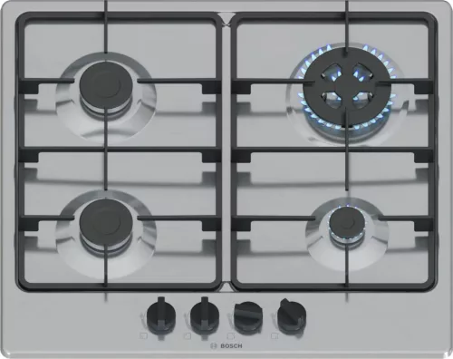 BOSCH PGH6B5K60 Serie|4 Beépíthető gázfőzőlap | 60 cm | Nemesacél