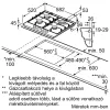   BOSCH PGH6B5K60 Serie|4 Beépíthető gázfőzőlap | 60 cm | Nemesacél