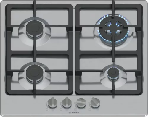 BOSCH PGH6B5K90 Serie|4 Beépíthető gázfőzőlap | 60 cm | Nemesacél
