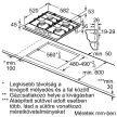 BOSCH PGP6B5K60 Serie|4 Beépíthető gázfőzőlap | 60 cm | nemesacél