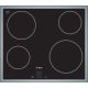 BOSCH PKE645D17E Serie|4 Beépíthető kerámia főzőlap Fekete + inox