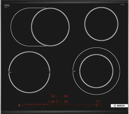 BOSCH PKN675DP1D Serie|8 Beépíthető kerámia főzőlap | Fekete