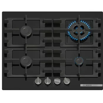   BOSCH PNH6B6K40 Serie|4 Beépíthető gázfőzőlap Fekete | 60 cm