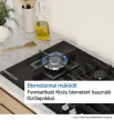 BOSCH PNH6B6K40 Serie|4 Beépíthető gázfőzőlap Fekete | 60 cm