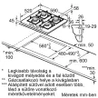 BOSCH PPH6A6I10 Serie|6 Beépíthető gázfőzőlap Fekete | 60 cm