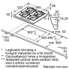   BOSCH PPP6A6I40 Serie|6 Beépíthető gázfőzőlap Fekete | 60 cm