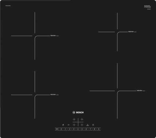 BOSCH PUE611FB1E Serie|6 Beépíthető indukciós főzőlap | DirectSelect | PowerBoost | 60 cm | Fekete