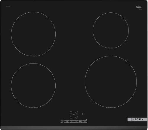BOSCH PUE63RBB5E Serie|4 Beépíthető indukciós főzőlap | TouchSelect | PowerBoost | 60 cm | Fekete