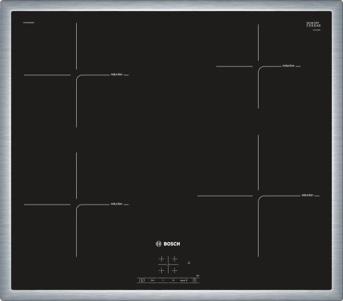 Bosch PUE645BB1E Serie|4 Beépíthető indukciós főzőlap | TouchSelect | PowerBoost |  60 cm | Fekete