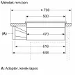 BOSCH PVQ811H26E Serie|6 Beépíthető indukciós főzőlapbeépített elszívóval | 80cm | Fekete