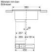 BOSCH PVS611B16E Serie|4 Beépíthető indukciós főzőlapbeépített elszívóval | Fekete