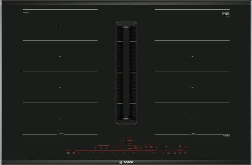 BOSCH PXX875D67E Serie|8 Indukciós főzőlap, beépített elszívóval | DirectSelect Premium | PowerBoost | PanBoost | PerfectFry | Komfort Profil | FlexInduction | PerfectAir | PerfectCook | Wifi | 80 cm | Fekete