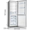   Gorenje RK416EPS4 Szabadonálló kombinált alulfagyasztós hűtőszekrény | Szürke