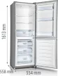 Gorenje RK416EPS4 Szabadonálló kombinált alulfagyasztós hűtőszekrény | Szürke