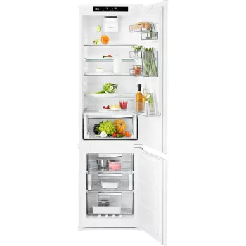   AEG SCE819E5TS Beépíthető kombinált alulfagyasztós hűtőszekrény | NoFrost | CustomFlex | CoolMatic | FrostMatic | TwinTech | 188 cm magas | 54.1 cm széles