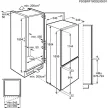 AEG SCE819E5TS Beépíthető kombinált alulfagyasztós hűtőszekrény | NoFrost | CustomFlex | CoolMatic | FrostMatic | TwinTech | 188 cm magas | 54.1 cm széles