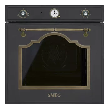   SMEG HŐLÉGKEVERÉSES SÜTŐ, Cortina design, 60 cm, analóg, antracit