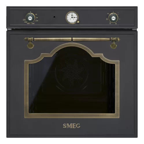 SMEG HŐLÉGKEVERÉSES SÜTŐ, Cortina design, 60 cm, analóg, antracit