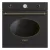 SMEG HŐLÉGKEVERÉSES SÜTŐ, Colonial design, 60 cm, analóg, antracit
