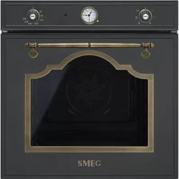   SMEG LÉGKEVERÉSES SÜTŐ, Cortina design, 60 cm, analóg, antracit