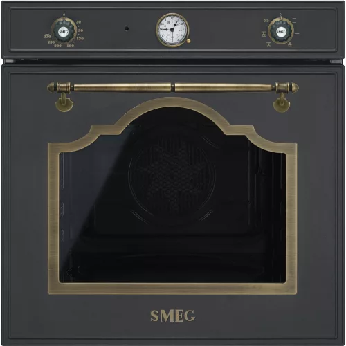 SMEG LÉGKEVERÉSES SÜTŐ, Cortina design, 60 cm, analóg, antracit