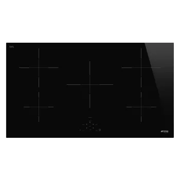   SMEG INDUKCIÓS FŐZŐLAP, Universal design, 90 cm, 5 főzőzóna, fekete üveg