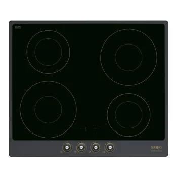   SMEG INDUKCIÓS FŐZŐLAP, Cortina design, 60 cm, 4 főzőzóna, antracit