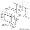 BOSCH SMI4HCS07E Serie|4 Beépíthető kezelőpaneles mosogatógép | 60 cm