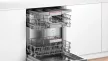 BOSCH SMI4HVS00E Serie|4 Beépíthető kezelőpaneles mosogatógép | 60 cm