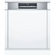 BOSCH SMI6ECS51E Serie|6 Beépíthető kezelőpaneles mosogatógép | 13 teríték | Wifi | VarioDrawer | Max Flex | RackMatic | EfficientDry | 60 cm