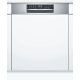 BOSCH SMI6ZDS49E Serie|6 Beépíthető kezelőpaneles mosogatógép | 13 teríték | Wifi | VarioDrawer | Max Flex | PerfectDry Zeolith szárítás | 60 cm