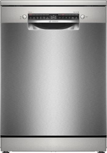 BOSCH SMS4HVI00E Serie|4 Szabadonálló mosogatógép | 14 teríték | Wifi | VarioDrawer | VarioFlex | RackMatic | Silver-inox | 60 cm