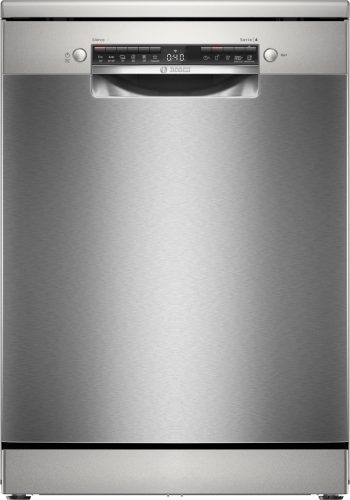 BOSCH SMS4HVI02E Serie|4 Szabadonálló mosogatógép | 14 teríték | Wifi | VarioDrawer | VarioFlex | RackMatic | Silver-inox | 60 cm