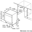 BOSCH SMU4EVS08E Serie|4 Pult alá beépíthető mosogatógép | Nemesacél | 60 cm