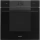 SMEG PIROLITIKUS HŐLÉGKEVERÉSES SÜTŐ, Linea design, Galileo, 60 cm, ES LCD, mélyfekete üveg