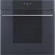 SMEG PIROLITIKUS HŐLÉGKEVERÉSES SÜTŐ, Linea design, Galileo, 60 cm, ES LCD, neptune szürke üveg