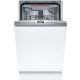 BOSCH SPT4EMX24E Serie|6 Teljesen integrálható mosogatógép | 10 teríték | Wifi | VarioDrawer | VarioFlex | EfficientDry | Fehér | 45 cm