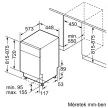 BOSCH SPU4HMS10E Serie|4 Pult alá beépíthető mosogatógép  | Nemesacél | 45 cm